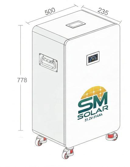 Pin Lưu Trữ Lithium 16kW SM Solar